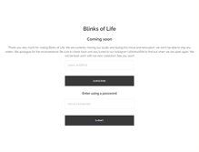 Tablet Screenshot of blinksoflife.com
